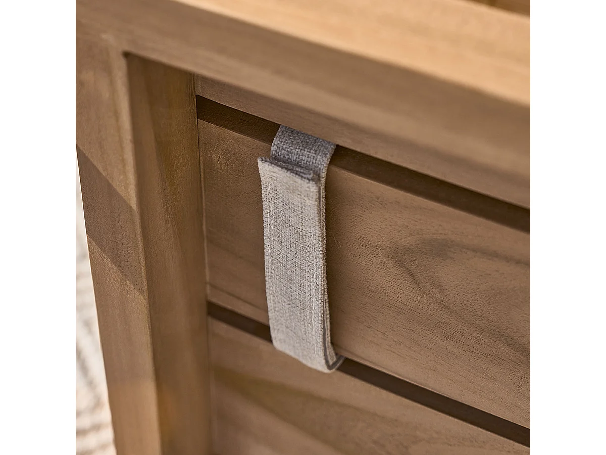 Set di 2 poltrone da giardino in teak massello