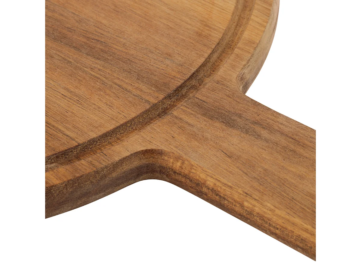 Fiorenza - Planche à pizza ronde 33 cm avec rigole et poignée