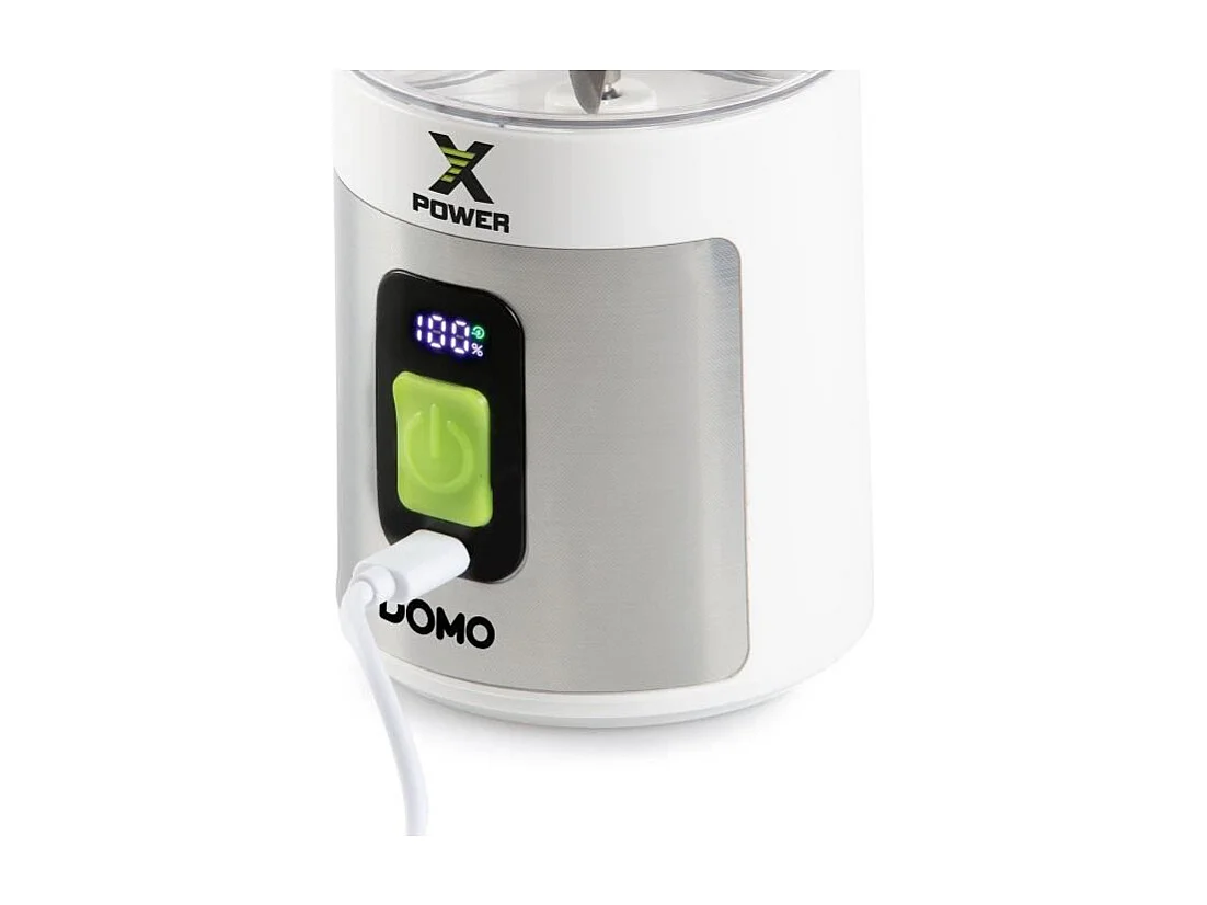 Blender portable sans fil - DOMO - DO752BL - XPOWER - 120 W - 600 ml - Blanc