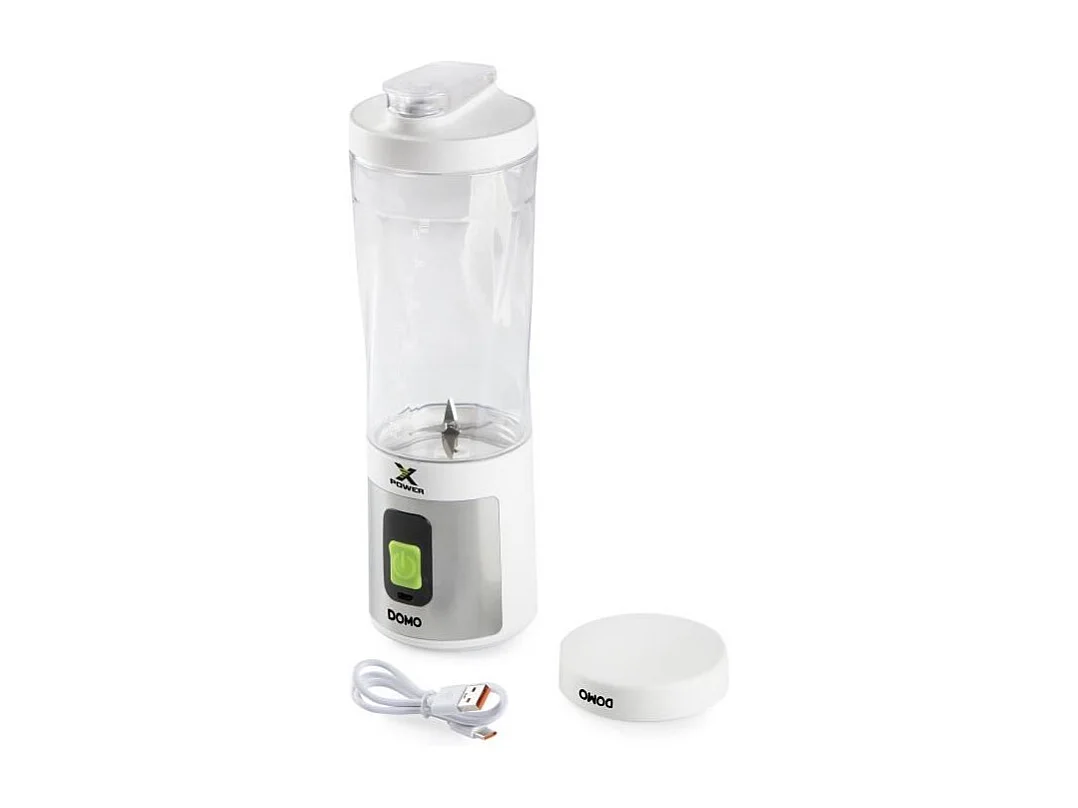 Blender portable sans fil - DOMO - DO752BL - XPOWER - 120 W - 600 ml - Blanc