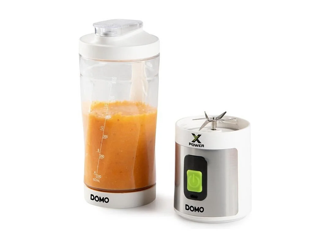 Blender portable sans fil - DOMO - DO752BL - XPOWER - 120 W - 600 ml - Blanc