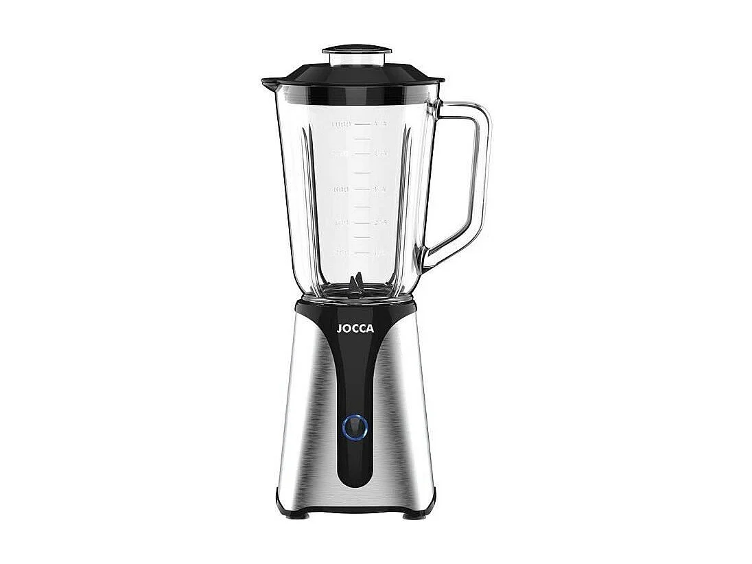 Blender - JOCCA - 350 W - Bol en verre 1 L + Bouteille 600 ml - Noir