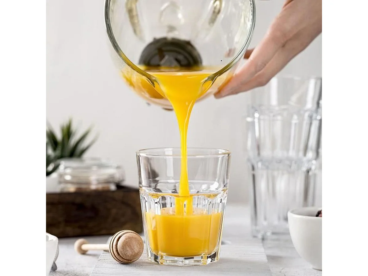 Blender - JOCCA - 350 W - Bol en verre 1 L + Bouteille 600 ml - Noir