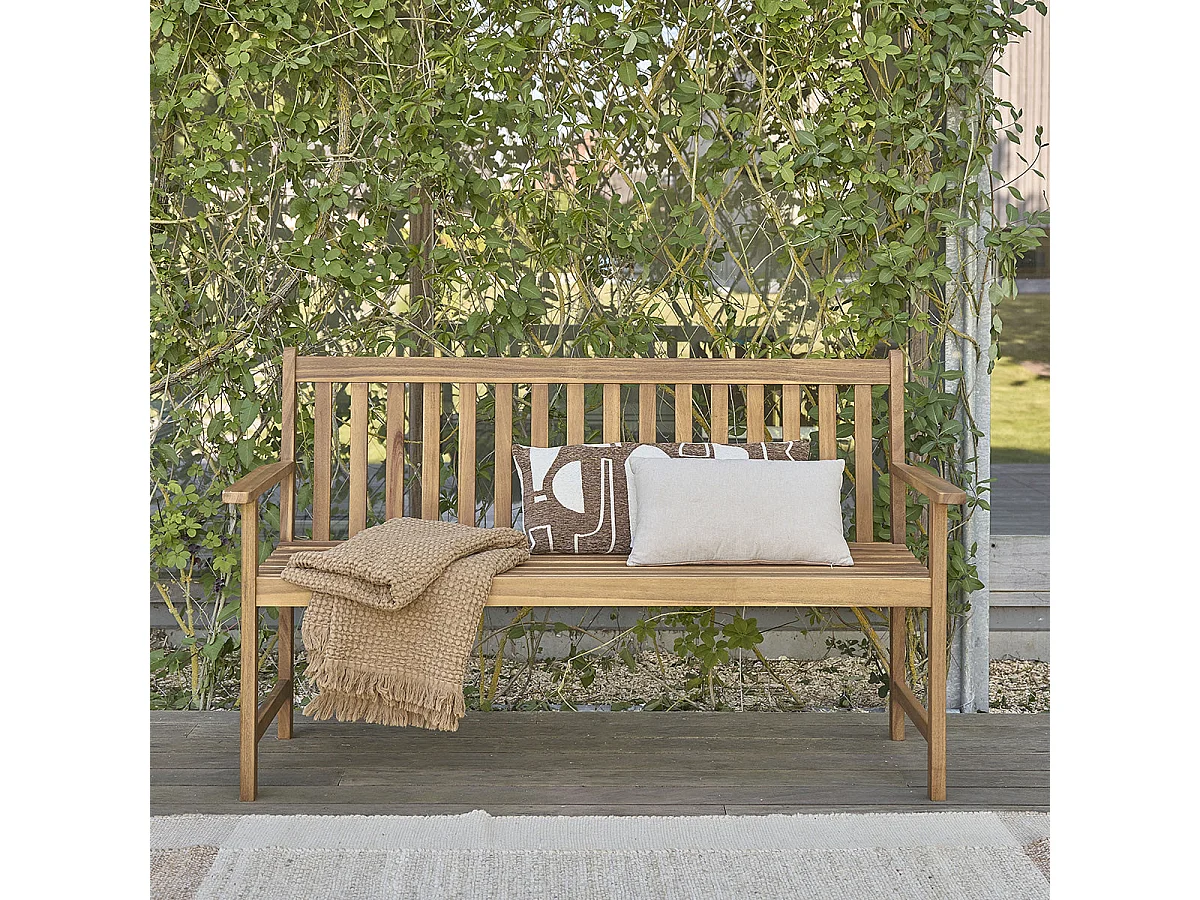 Panchina da giardino in acacia massello 150 cm