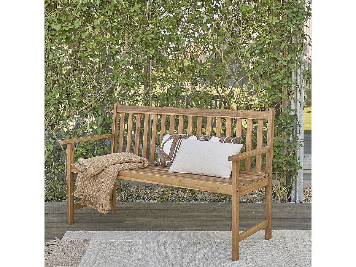 Panchina da giardino in acacia massello 150 cm