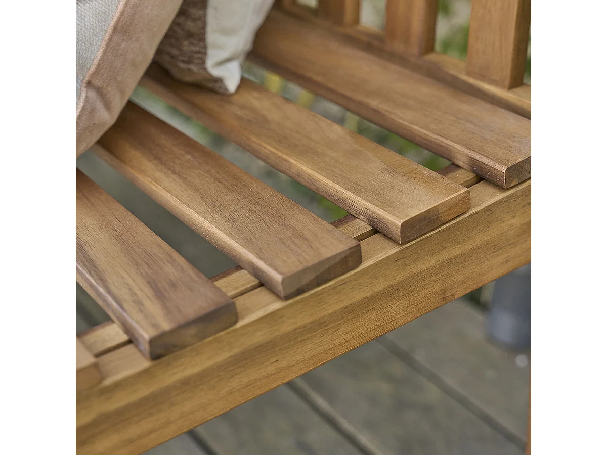 Panchina da giardino in acacia massello 150 cm