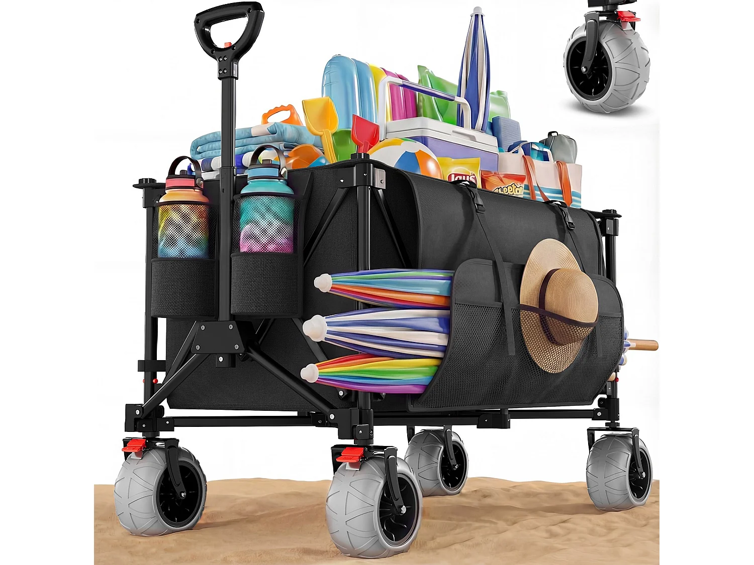 GUNJI - Chariot Trolley Pliable 200L, Haute Capacité de Charge et Stabilité, Choix Premium