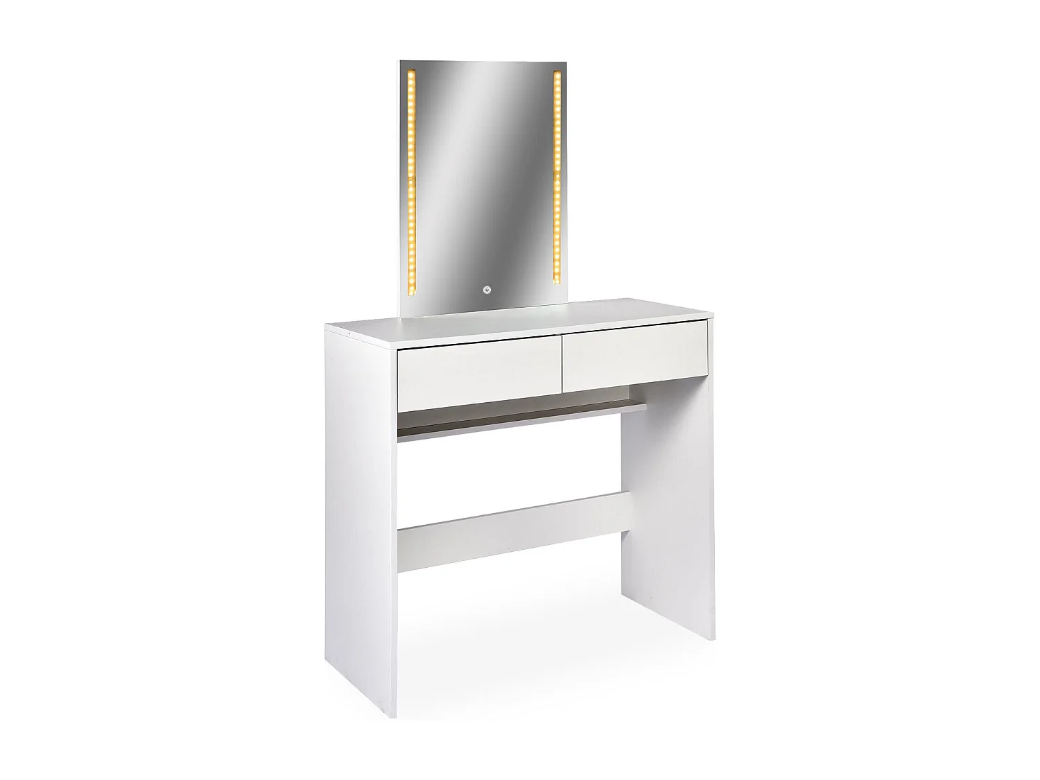 Coiffeuse avec miroir LED Talisma L80cm Blanc