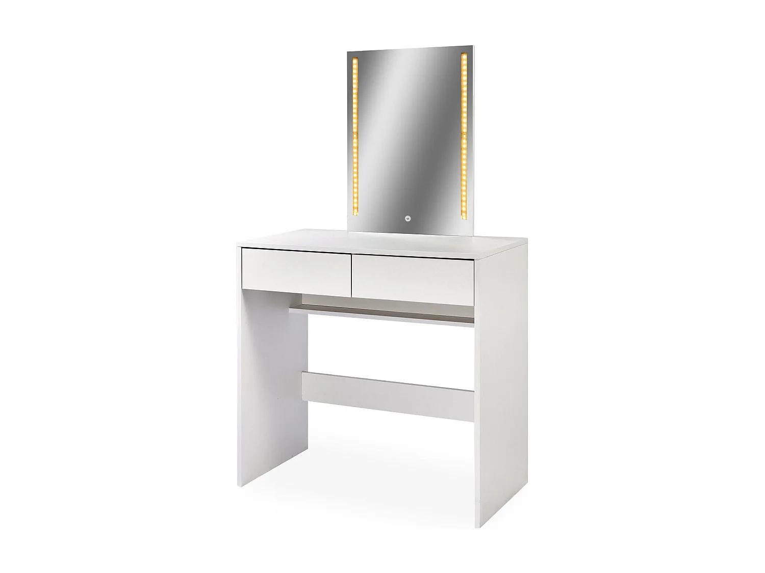 Coiffeuse avec miroir LED Talisma L80cm Blanc