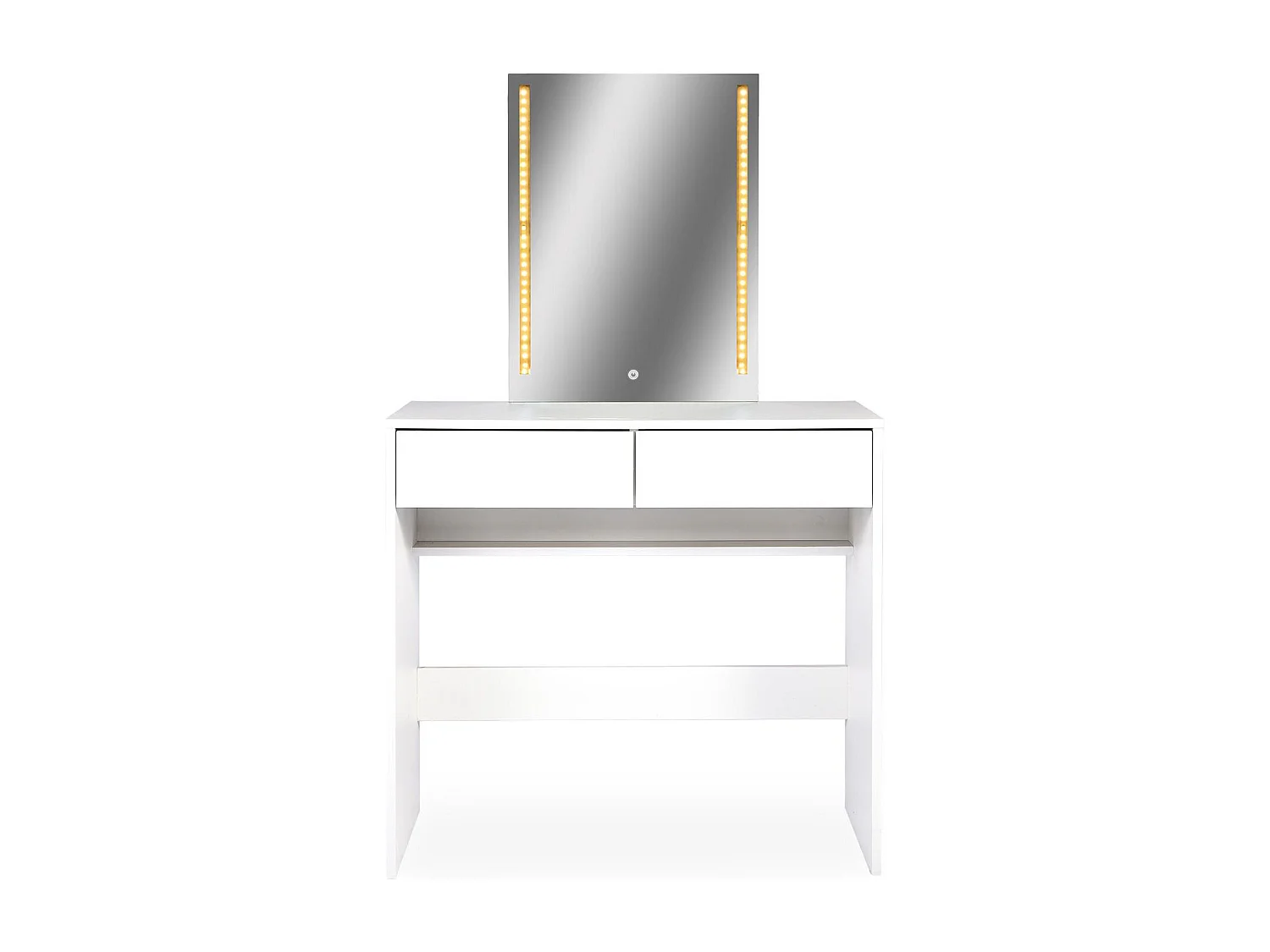 Coiffeuse avec miroir LED Talisma L80cm Blanc