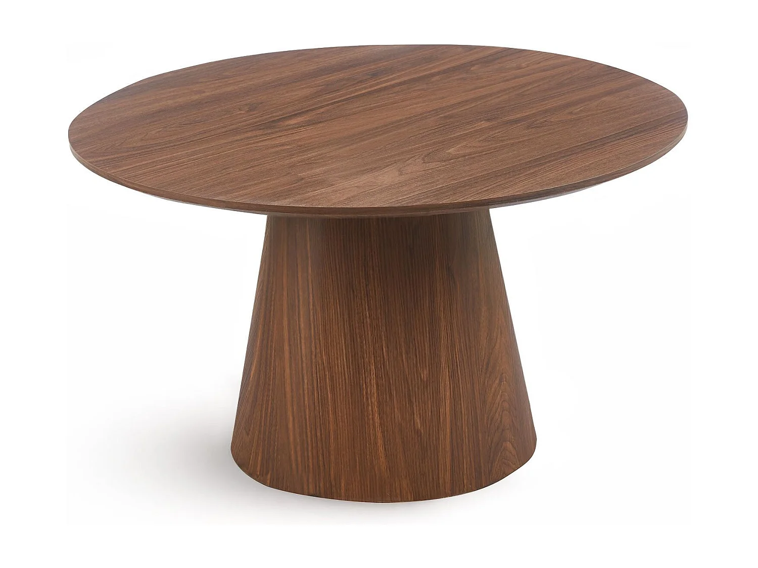 Ensemble de 2 tables basses rondes Callie Bois noisette