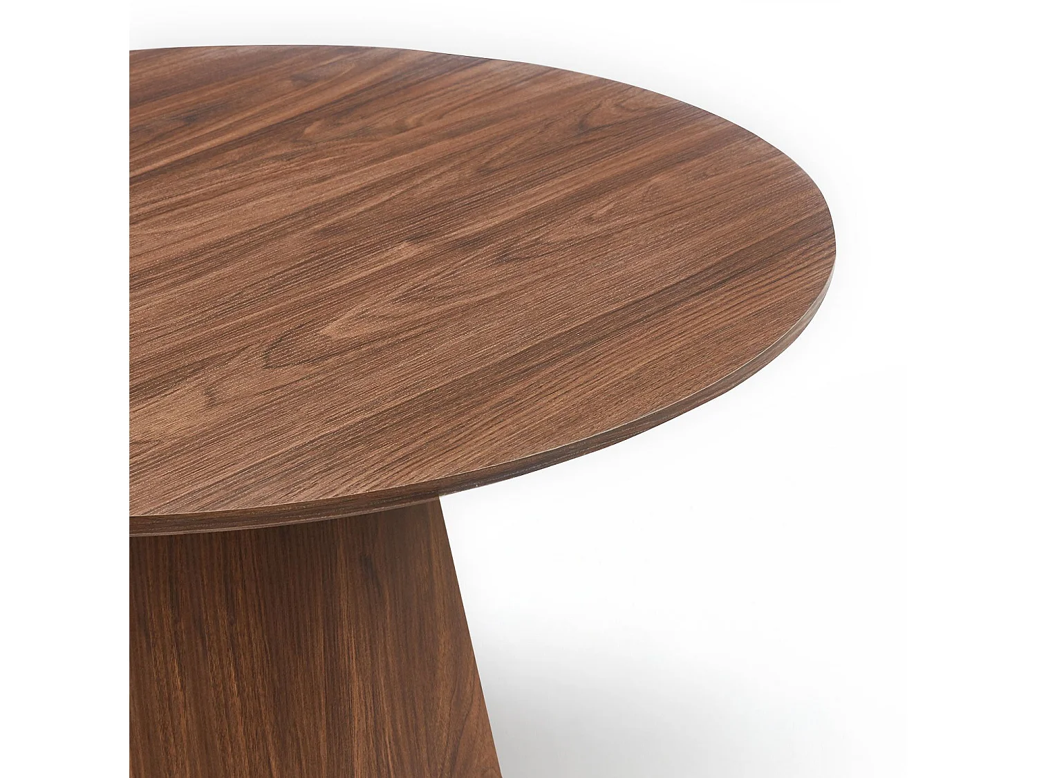 Ensemble de 2 tables basses rondes Callie Bois noisette