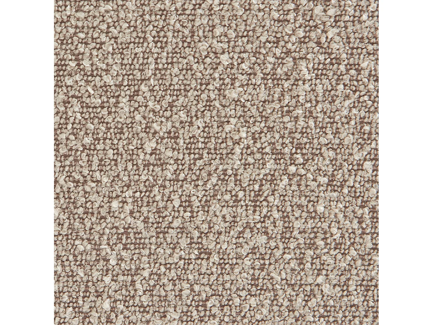 Chauffeuse convertible 2 places en bouclette texturée beige L 120 x P 80 x  H 66 cm - Fleeep