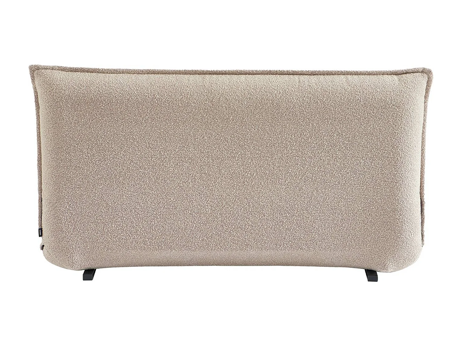 Chauffeuse convertible 2 places en bouclette texturée beige L 120 x P 80 x  H 66 cm - Fleeep