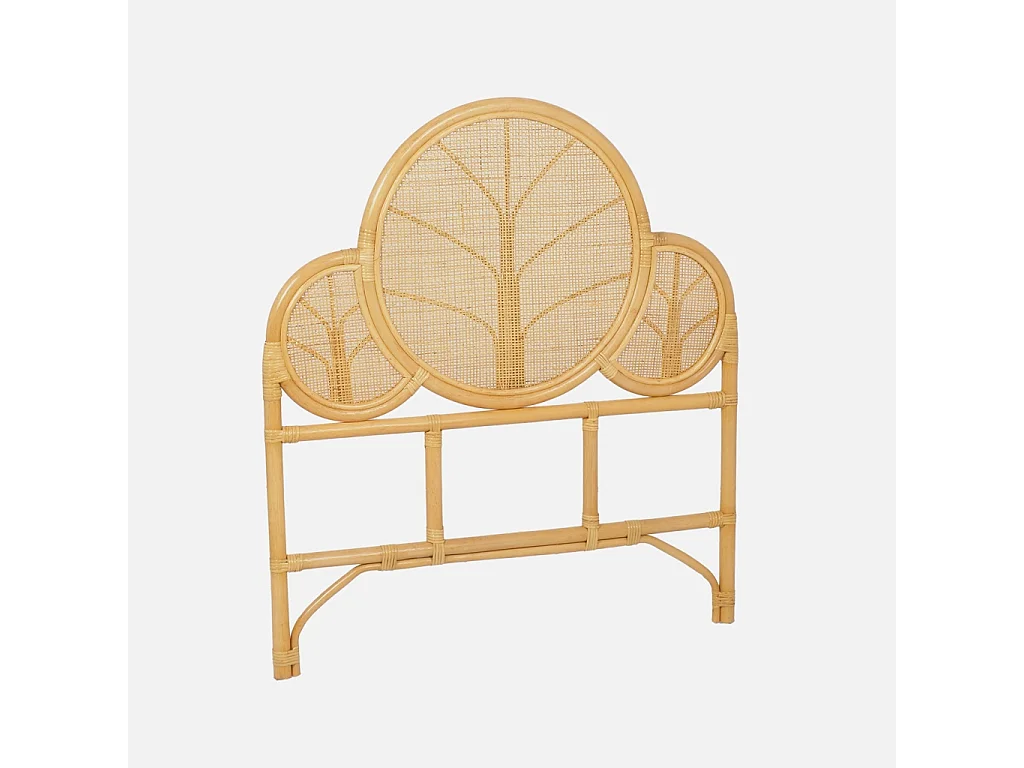 Tête de lit exotique rotin naturel chambre enfant 90 x 100 cm - Lior