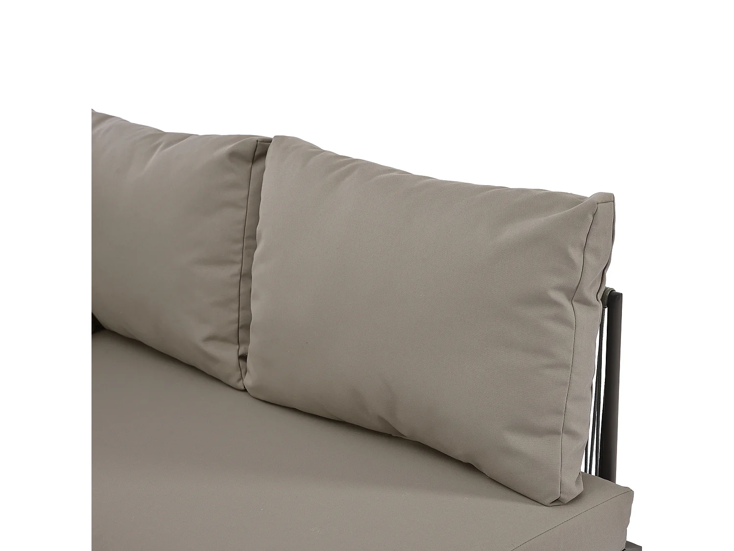 Set di mobili da giardino per 8 persone - include 2 tavoli e 4 poltrone - cuscini inclusi - grigio