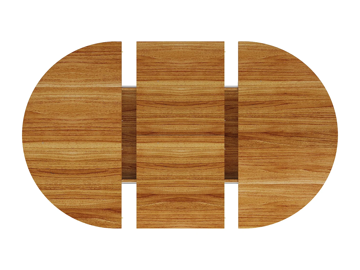 Table à manger extensible - MDF - Table ronde - 118-158 cm - 6 personnes - avec porte vitrée - Couleur bois de noyer