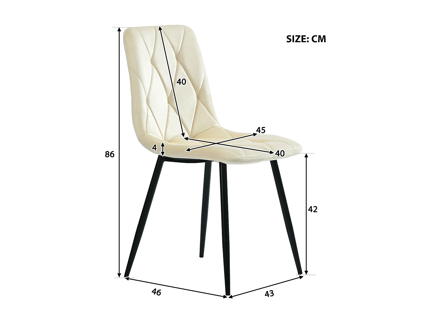Ensemble table et chaises de salle à manger(5 pièces) - avec table extensible(110-140) + 4 chaises - structure en métal - naturel