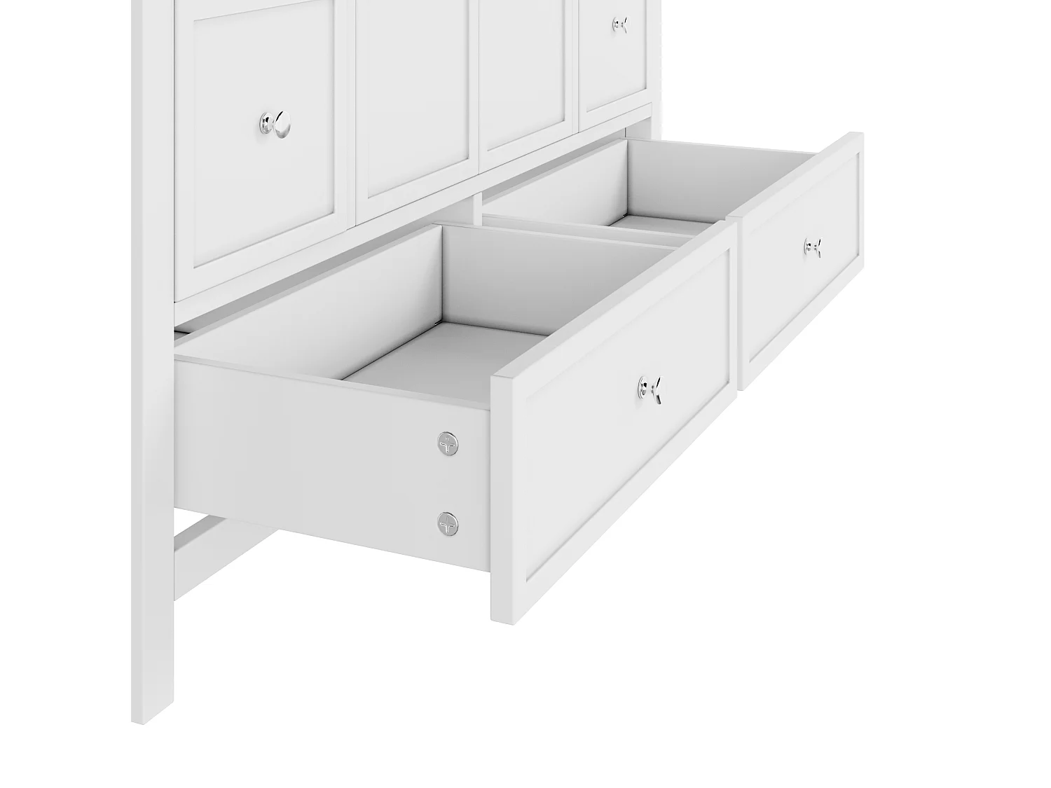 Meuble vasque de salle de bain - 120 x 50 x 86.5 cm - finition laquée - avec 4 tiroirs + portes + vasque en résine - MDF - blanc