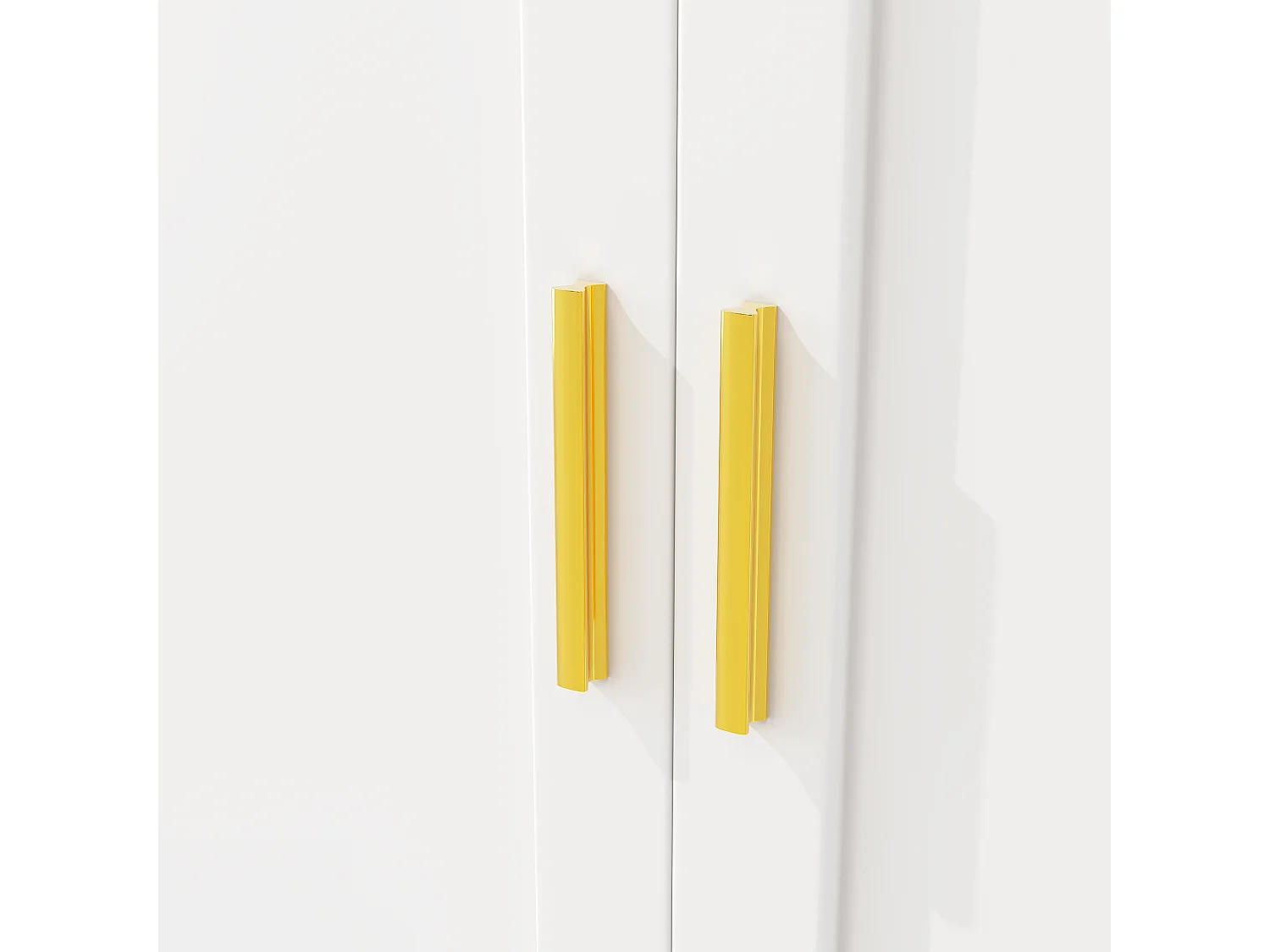 Kredens kuchenny 130x45x180cm - 4 drzwi + 1 szuflada + 5 półek - wysoka szafa - z oświetleniem LED - Styl retro - Biały