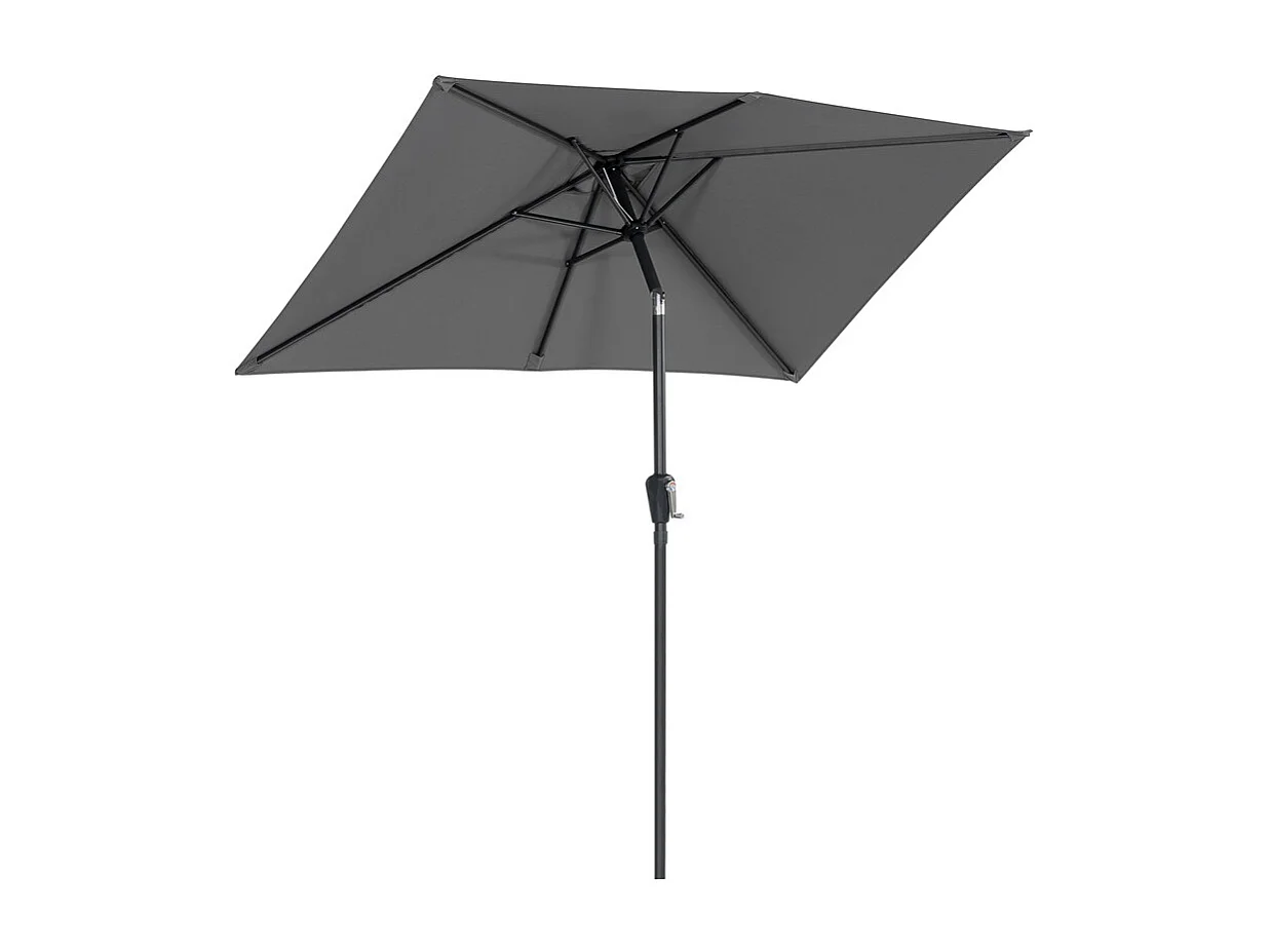 Parasol Rectangulaire D Extérieur 212 X 134 Cm Gris