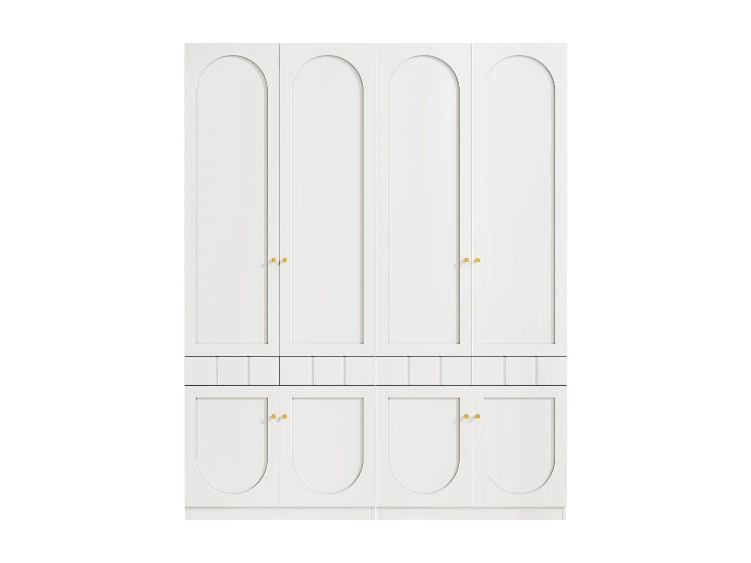 2er-Set Kinderzimmerschränke – 2 x 80 x 50 x 200 cm – mit Kleiderstange und Schubladen – lackiert – MDF – weiß