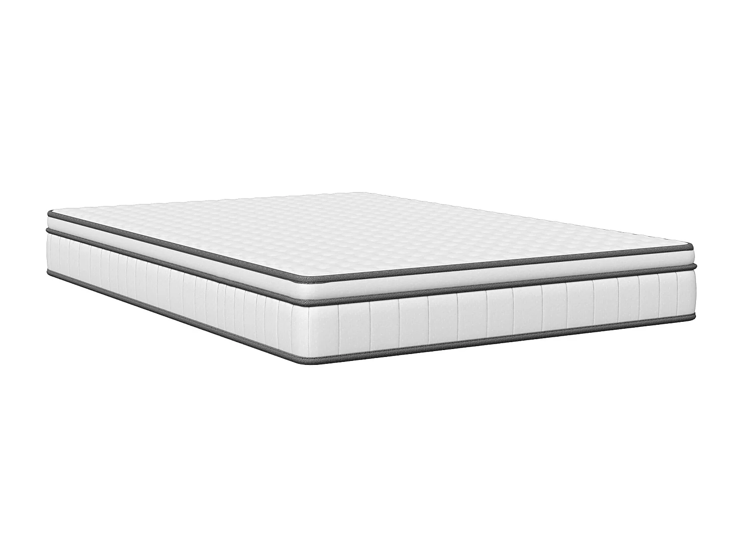 Matelas 90 x200 cm, hauteur 25 cm, à ressorts ensachés 7 zones, avec tissu doux, dureté H2, maille 3D, respirant, avec certification Oeko-Tex, matelas