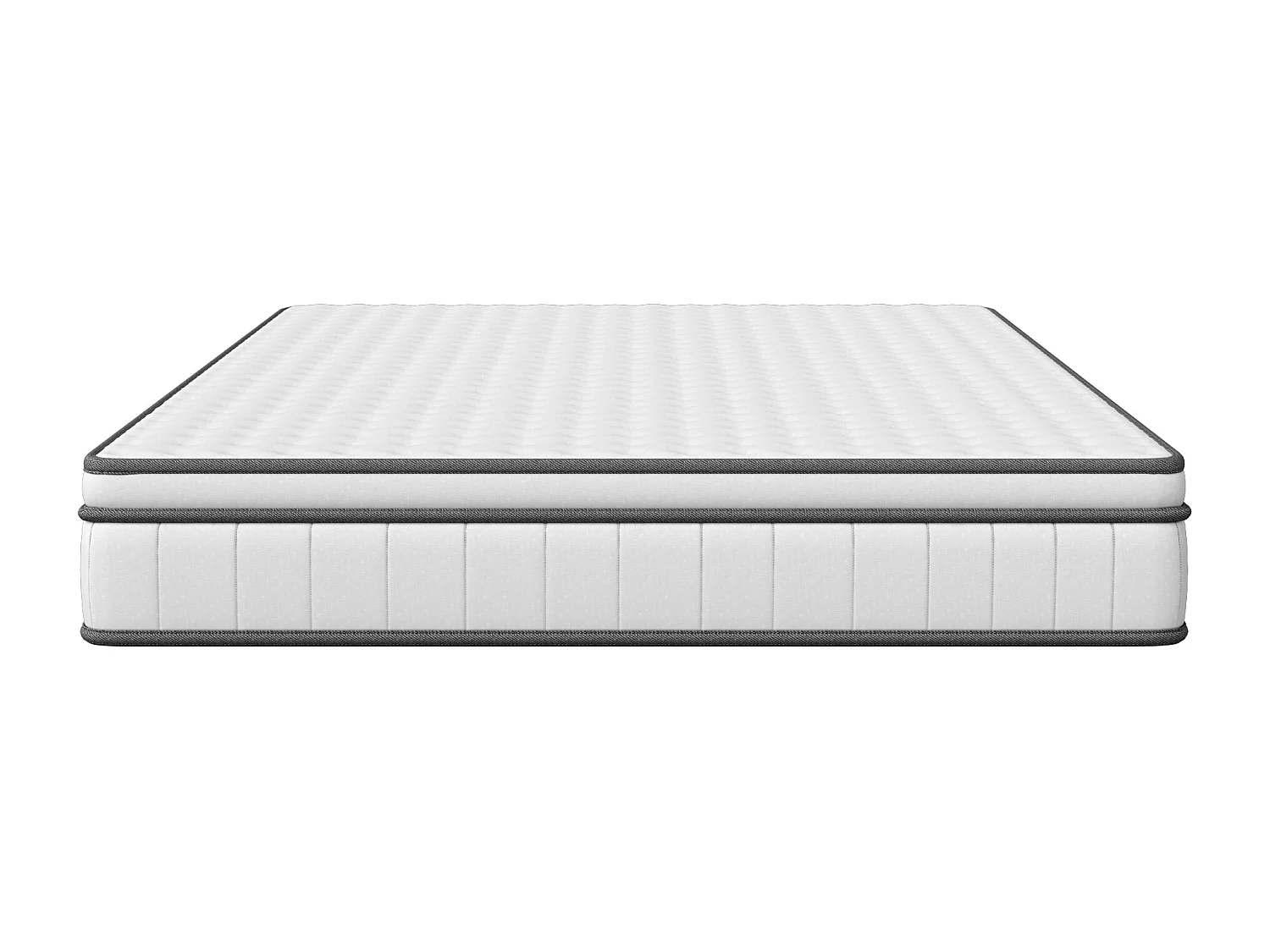 Matelas 140 x200 cm, hauteur 25 cm, à ressorts ensachés 7 zones, avec tissu doux, dureté H2, maille 3D, respirant, avec certification Oeko-Tex, matelas