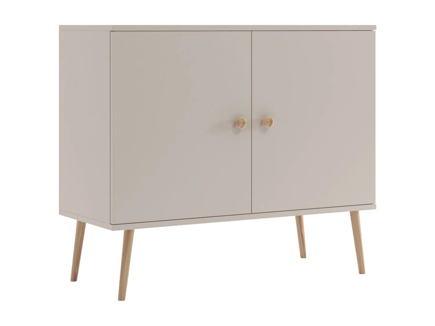 Kommode NATURA, 100 cm, Kaschmir, 2-türig