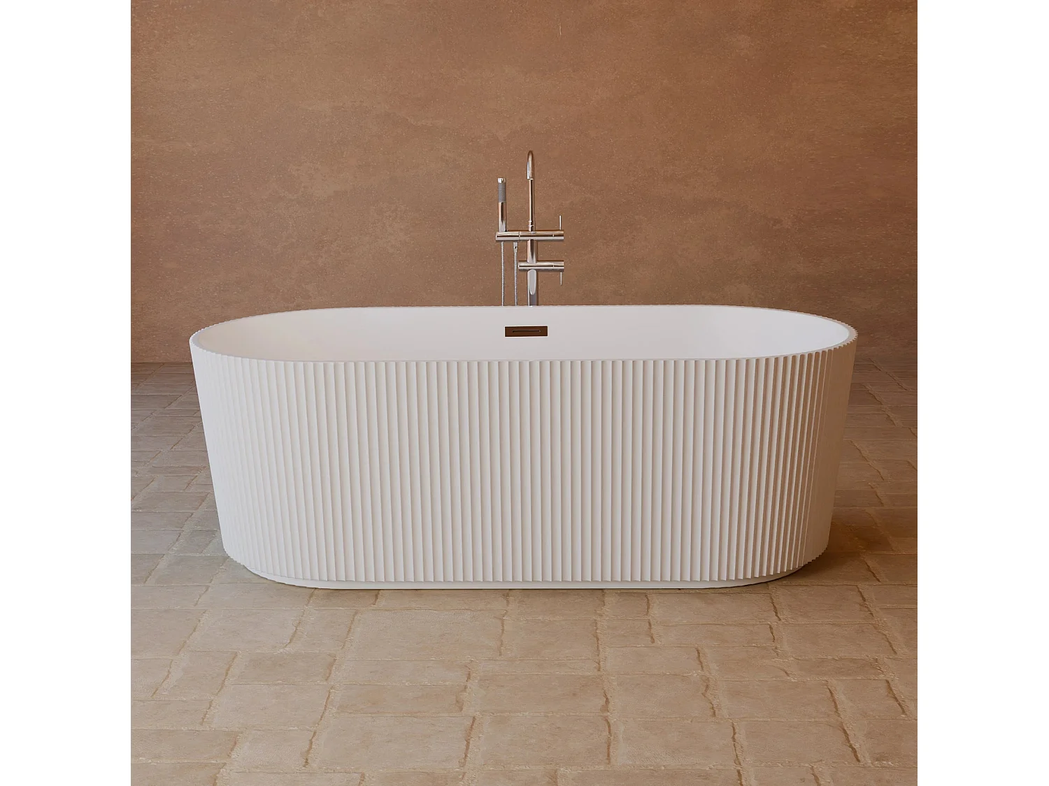 Baignoire Ilot Indigo 168 blanche 168 x80 x58 cm, by SPALINA