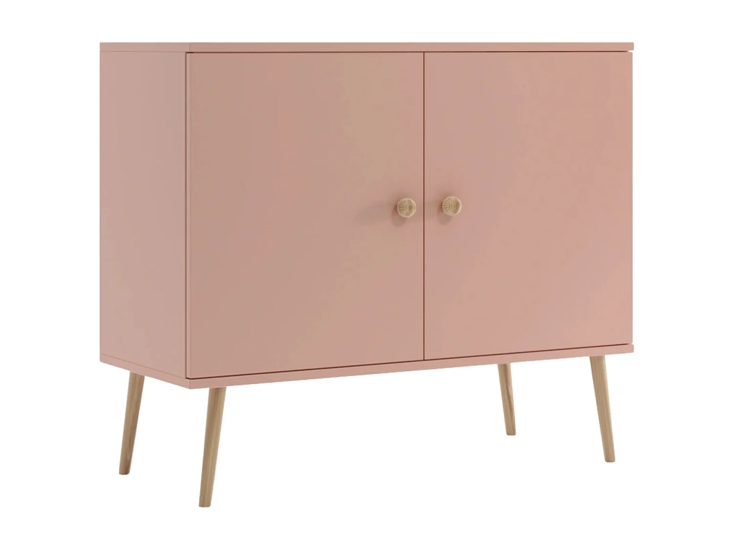 Kommode NATURA, 100 cm, Rosa, 2-türig