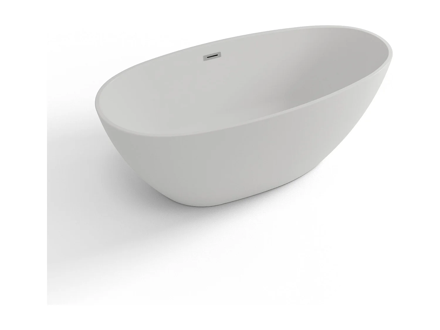 Baignoire Ilot Kelly 170 blanche 170 x85 x58 cm, by SPALINA