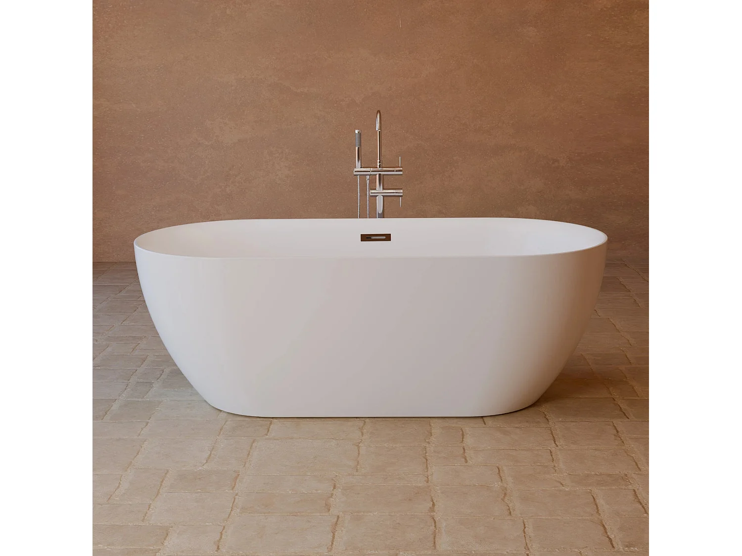 Baignoire Ilot Komodo 170 blanche 170 x80 x58 cm, by SPALINA