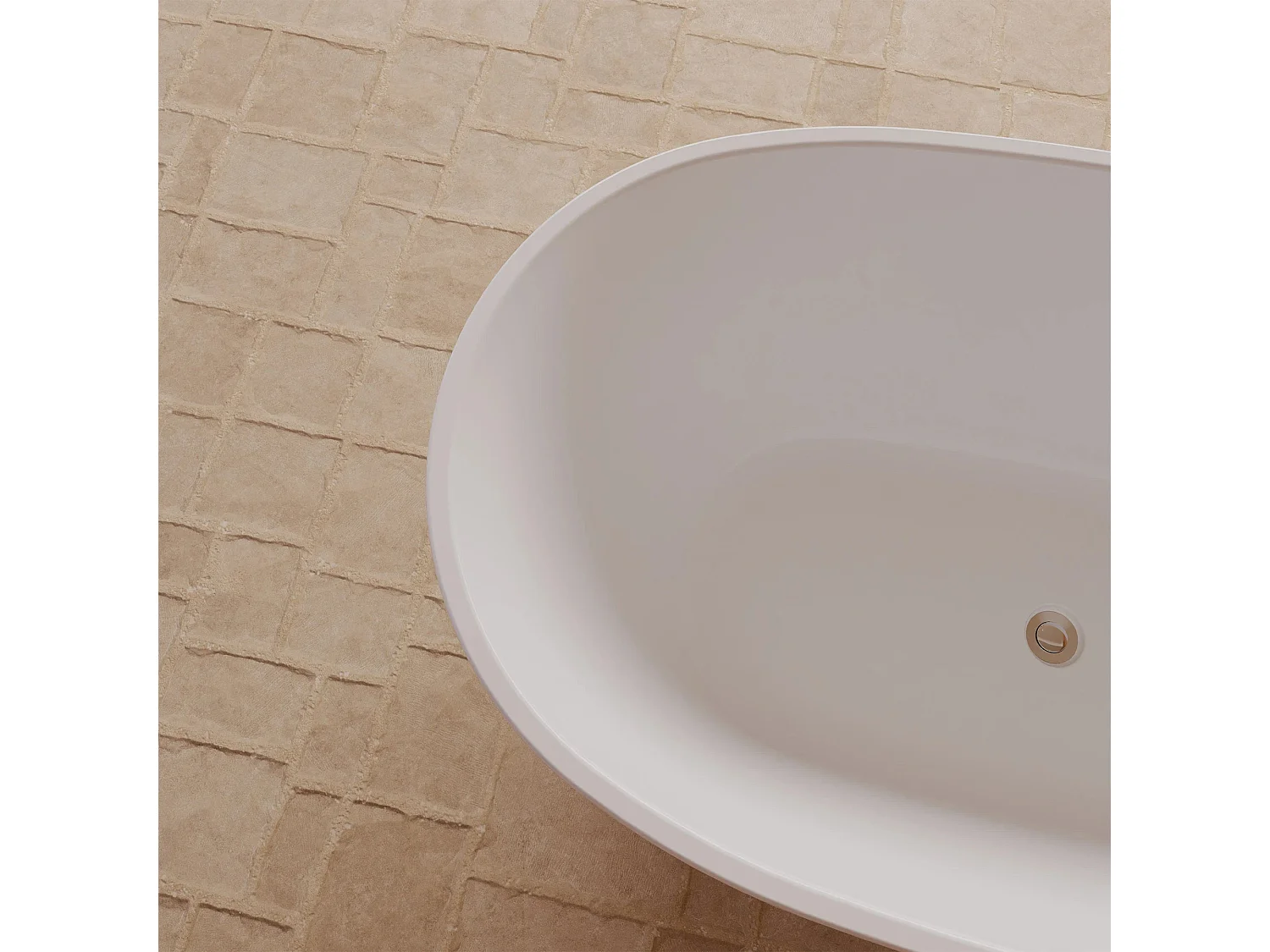 Baignoire Ilot Kelly 150 blanche 150 x80 x58 cm, by SPALINA