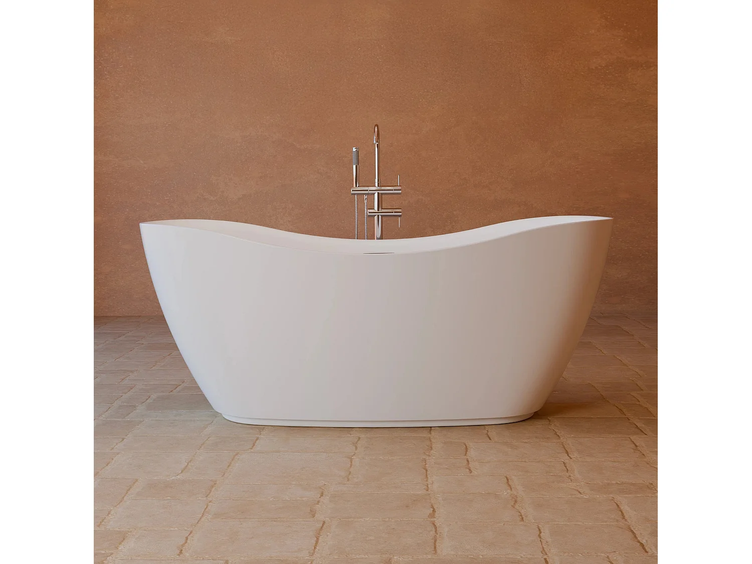 Baignoire Ilot Exquise 160 blanche 160 x73 x67 cm, by SPALINA