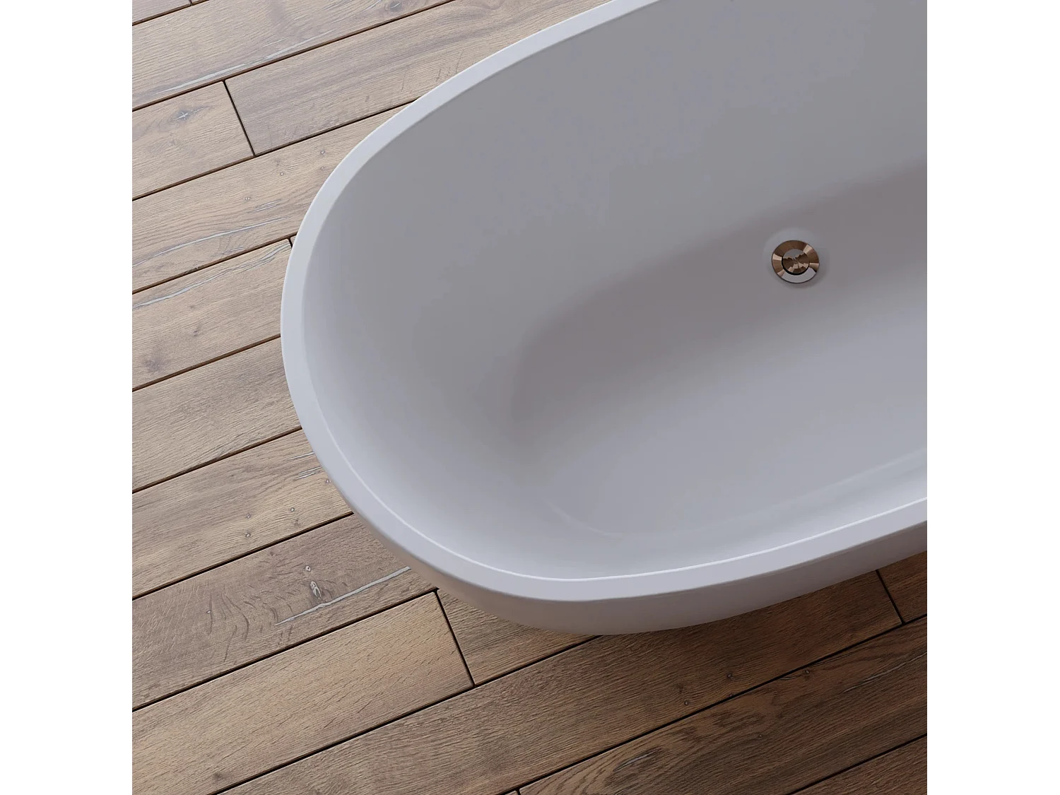 Baignoire Ilot Samba 160 blanche 160 x79 x58 cm, by SPALINA