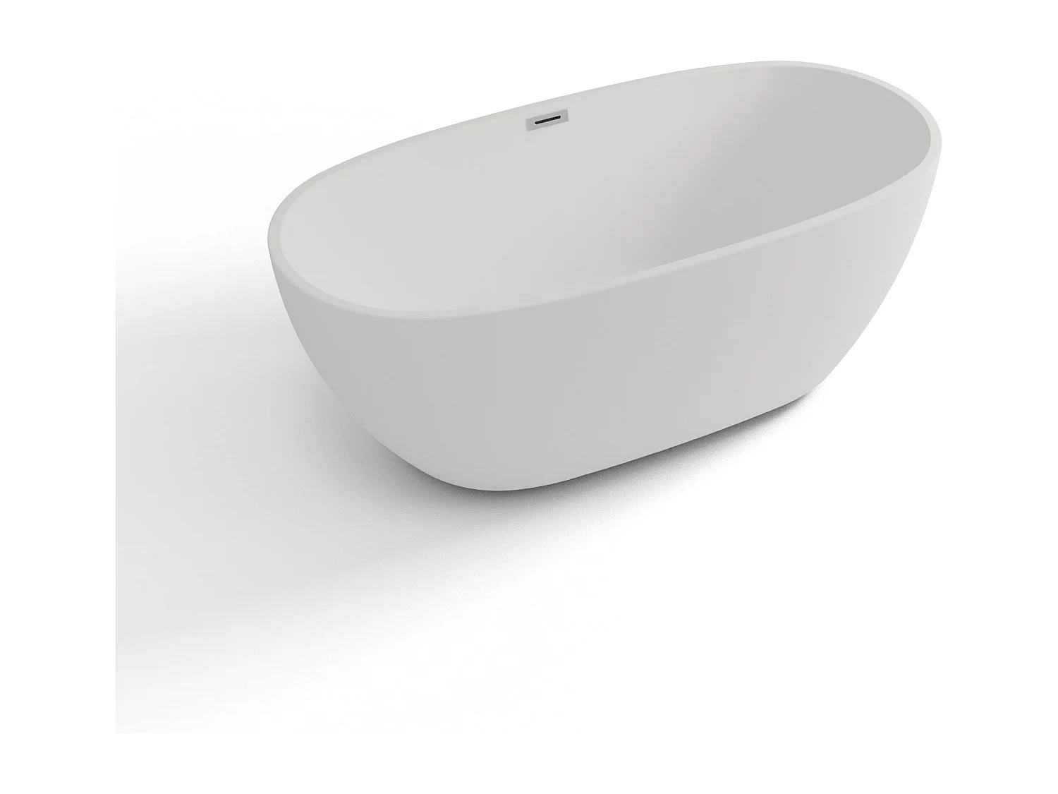 Baignoire Ilot Samba 160 blanche 160 x79 x58 cm, by SPALINA