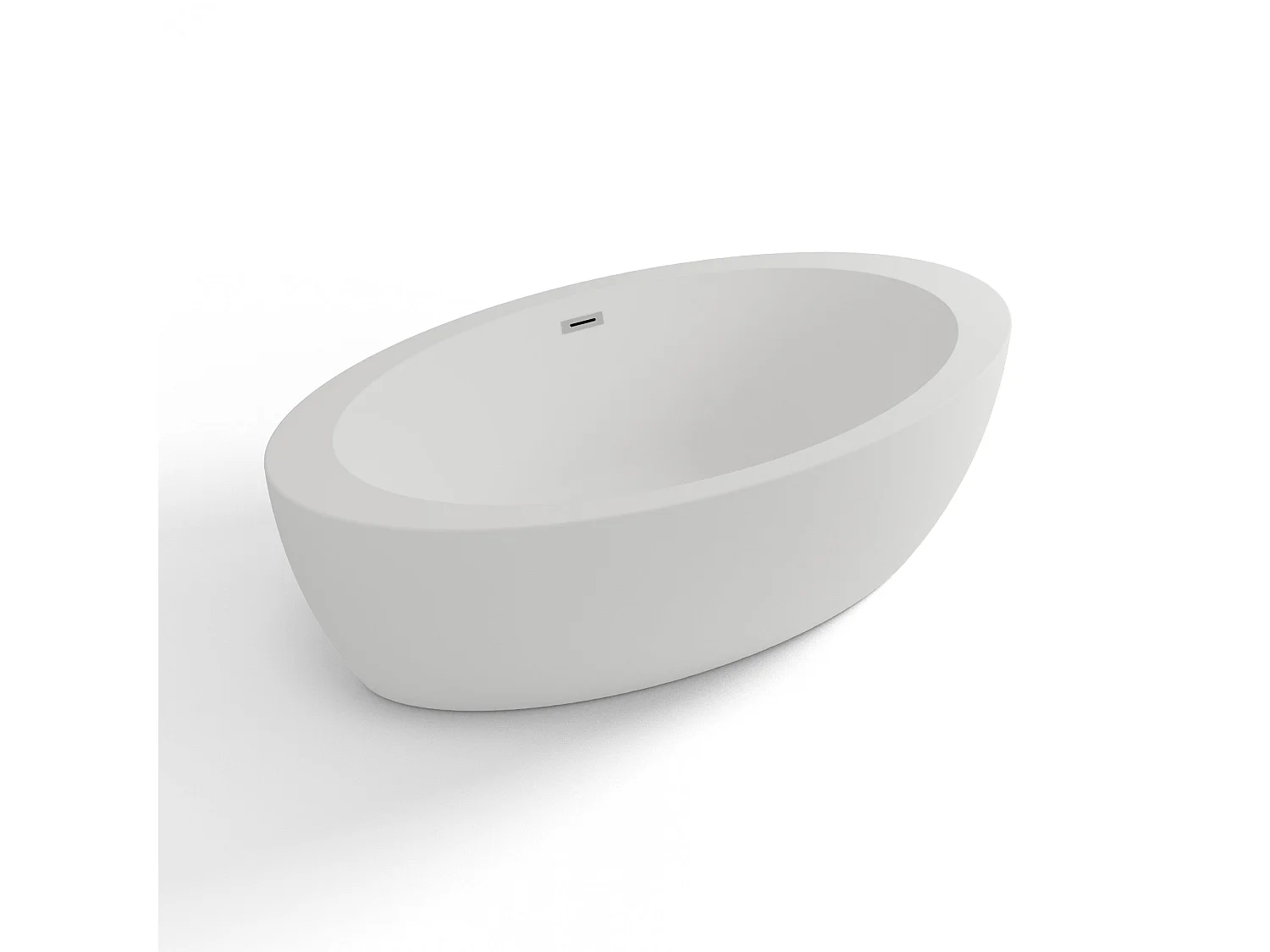 Baignoire Ilot Pearl 180 blanche 180 x95 x58 cm, by SPALINA