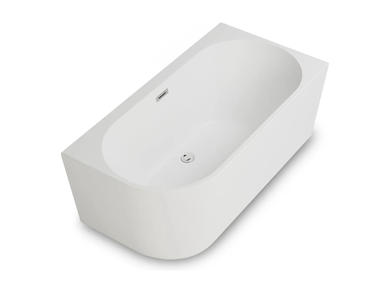 Baignoire Ilot Capri 150 droite blanche 150 x72 x58 cm, by SPALINA