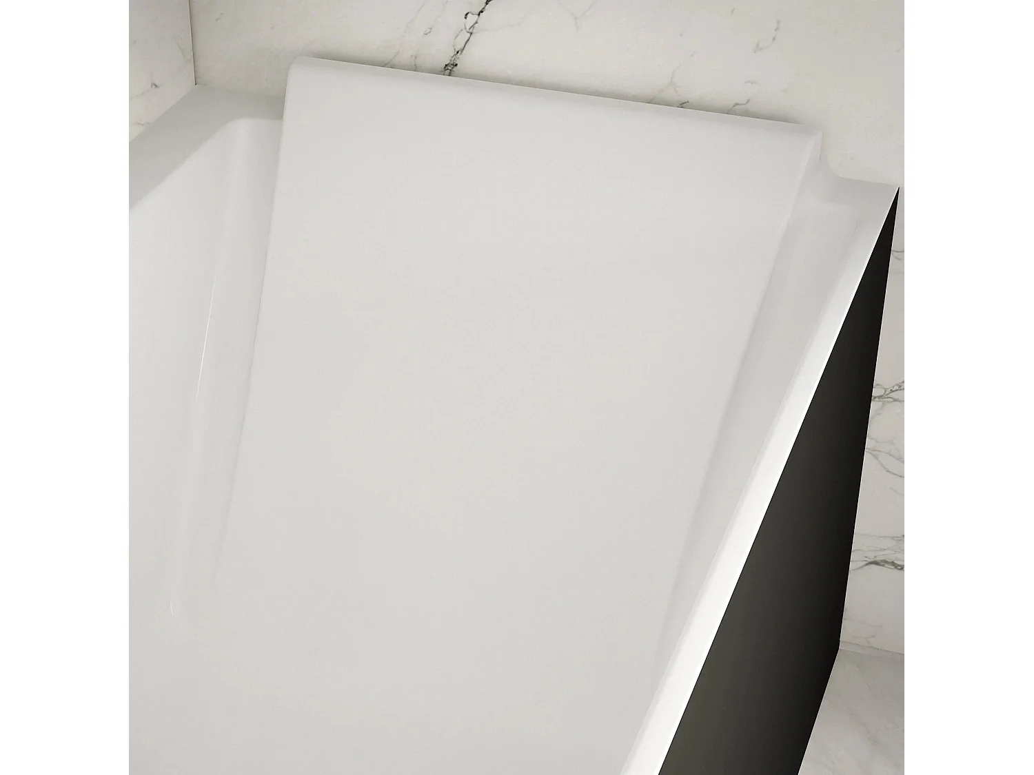 Baignoire Ilot Quantum 170 droite noire 170 x75 x58 cm, by SPALINA