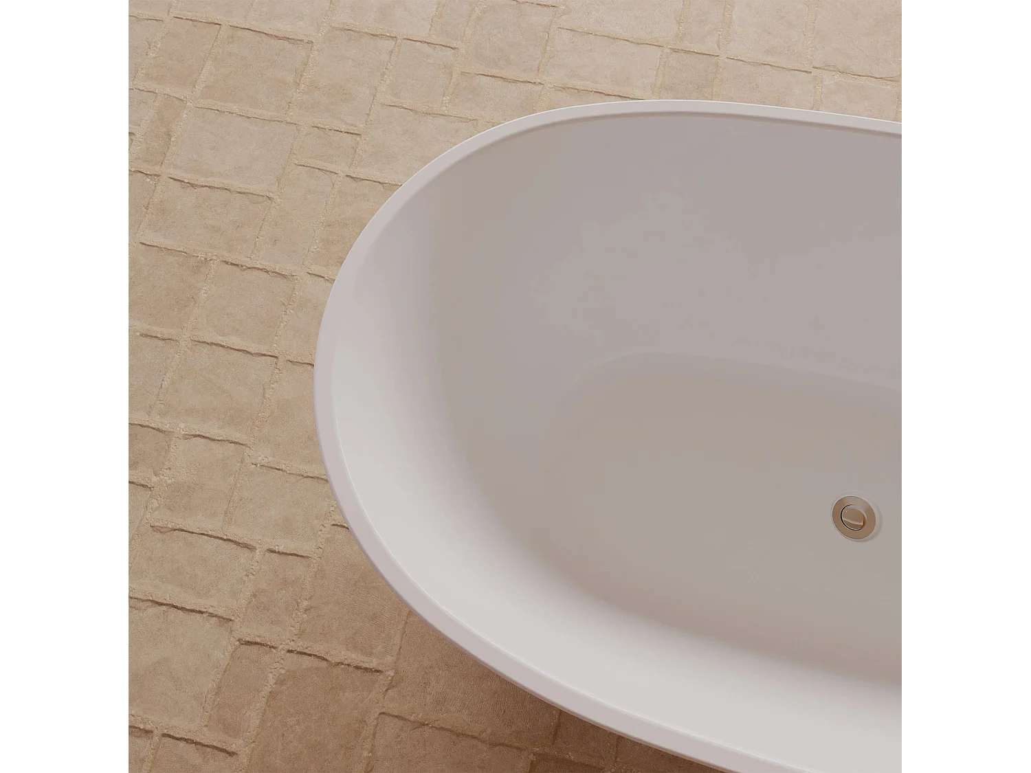 Baignoire Ilot Kelly 160 blanche 160 x80 x58 cm, by SPALINA