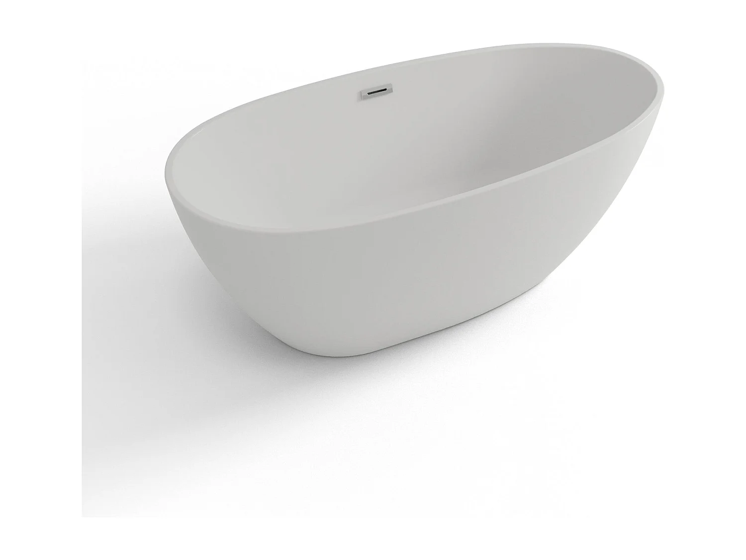 Baignoire Ilot Kelly 160 blanche 160 x80 x58 cm, by SPALINA