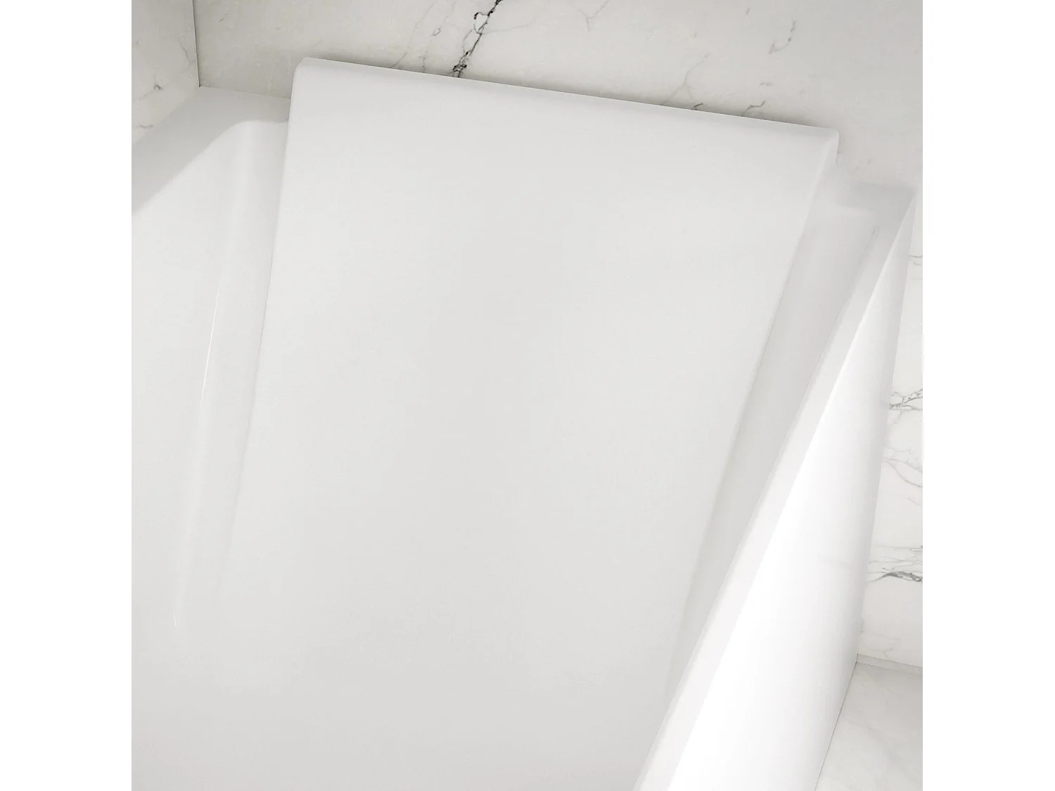 Baignoire Ilot Quantum 170 droite blanche 170 x75 x58 cm, by SPALINA