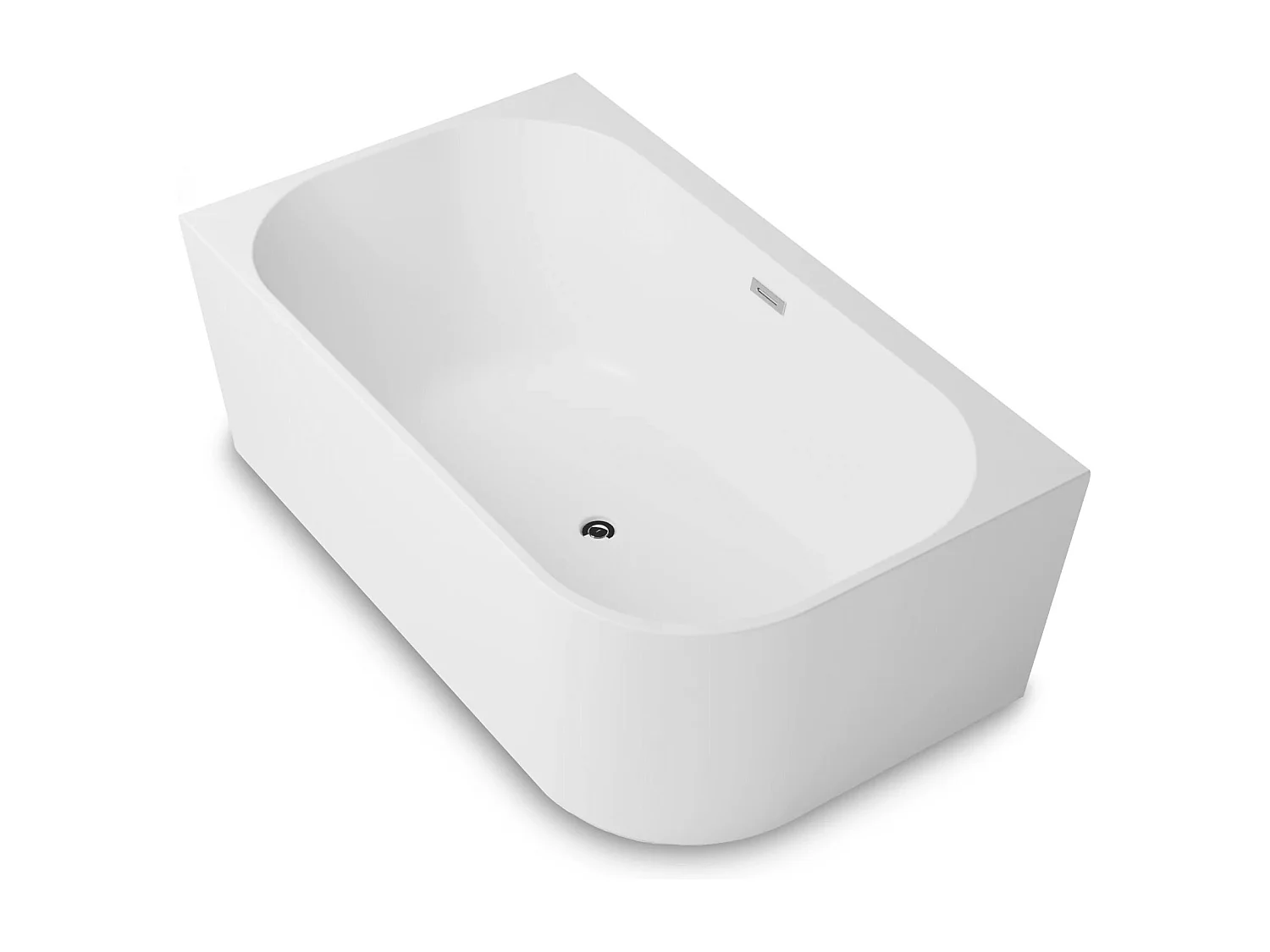 Baignoire Ilot Capri duo 170 gauche blanche 170 x100 x58 cm, by SPALINA