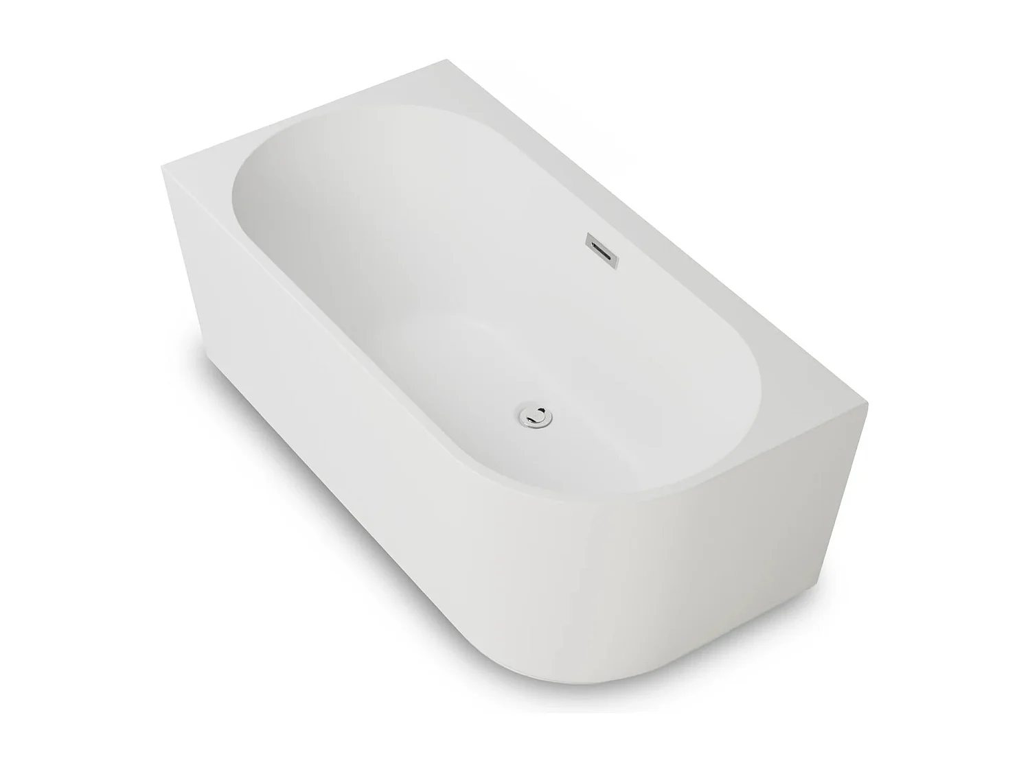 Baignoire Ilot Capri 150 gauche blanche 150 x72 x58 cm, by SPALINA
