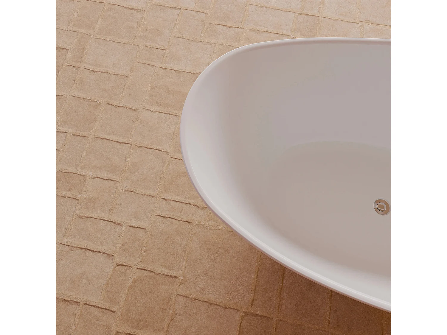 Baignoire Ilot Loona 150 blanche 150 x80 x80 cm, by SPALINA