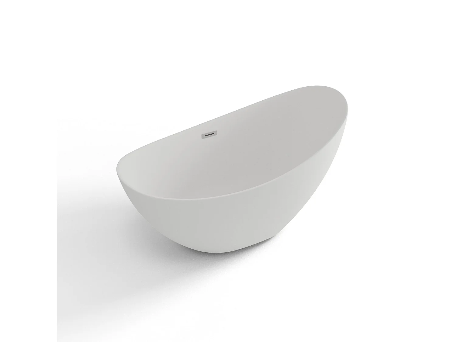 Baignoire Ilot Loona 150 blanche 150 x80 x80 cm, by SPALINA