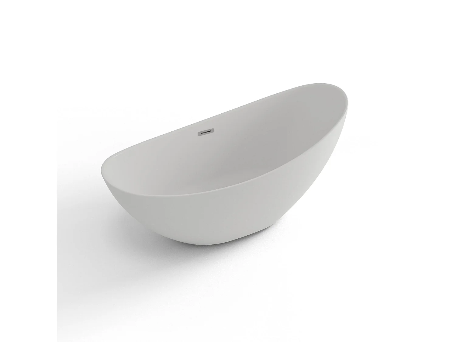 Baignoire Ilot Loona 170 blanche 170 x80 x80 cm, by SPALINA