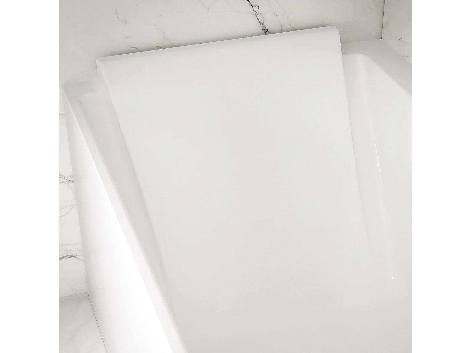 Baignoire Ilot Quantum 170 gauche blanche 170 x75 x58 cm, by SPALINA