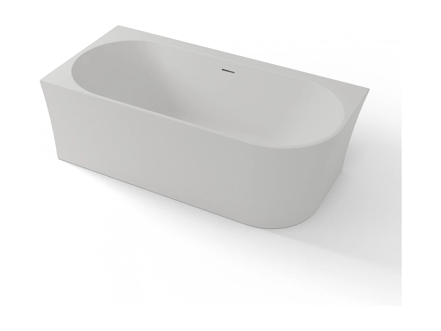 Baignoire Ilot Cosmic 160 gauche blanche 160 x76 x58 cm, by SPALINA